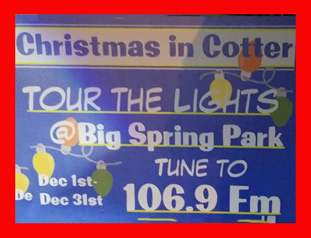 Christmas at Cotter Park December 2023